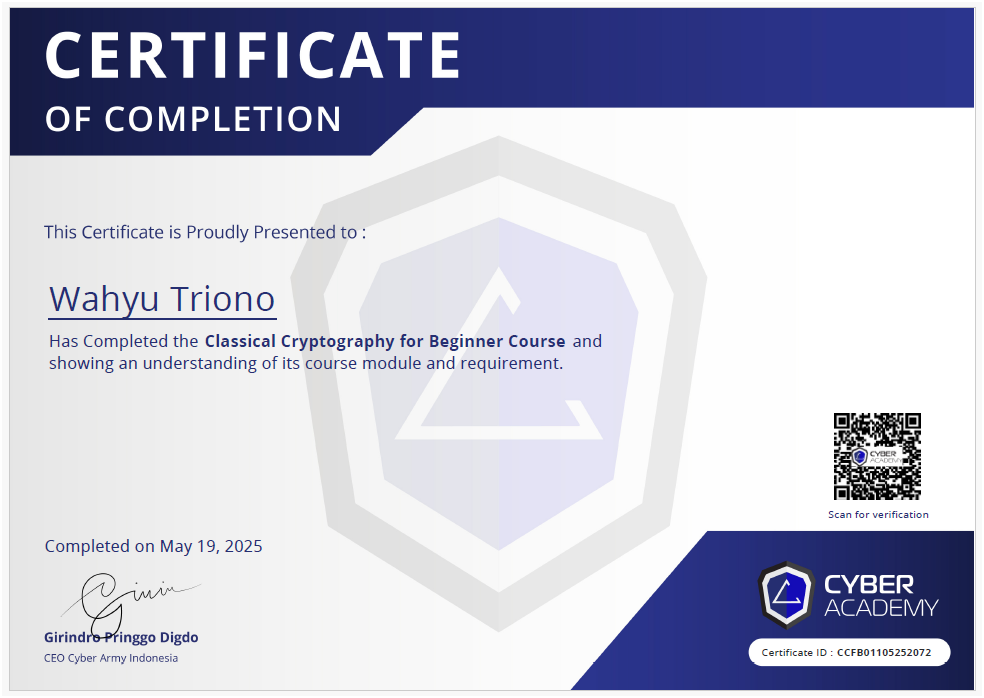 Classical Cryptography