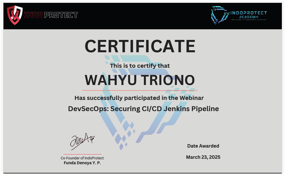 DevSecOps Certificate